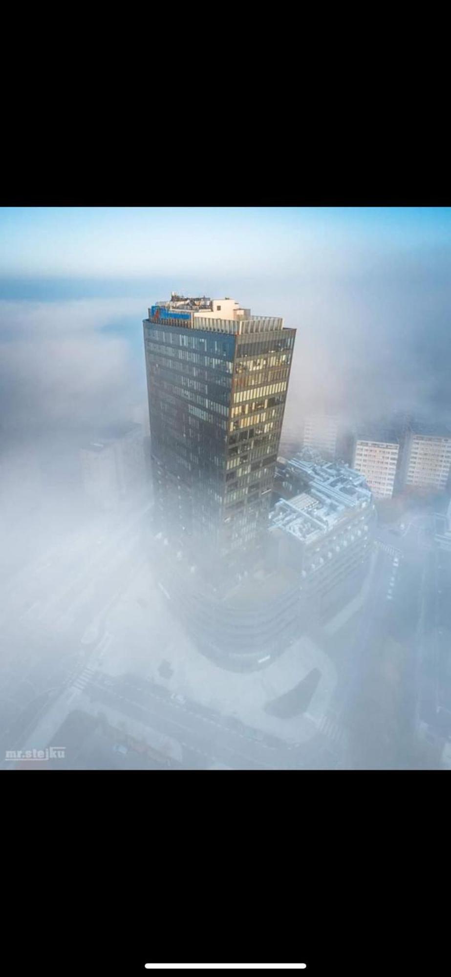Hanza Tower Szczecin, Floor 21, City - River View Exterior foto