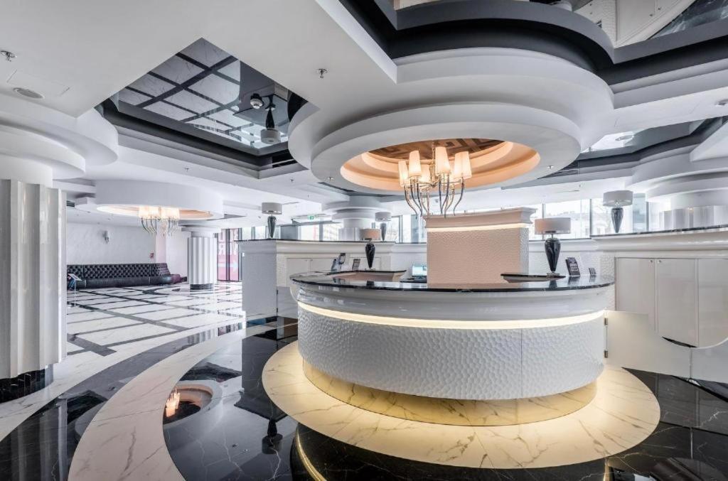 Hanza Tower Szczecin, Floor 21, City - River View Exterior foto